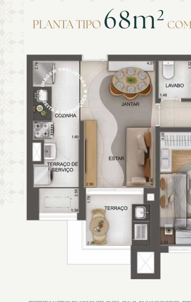 Planta 68 m² Gran Resort